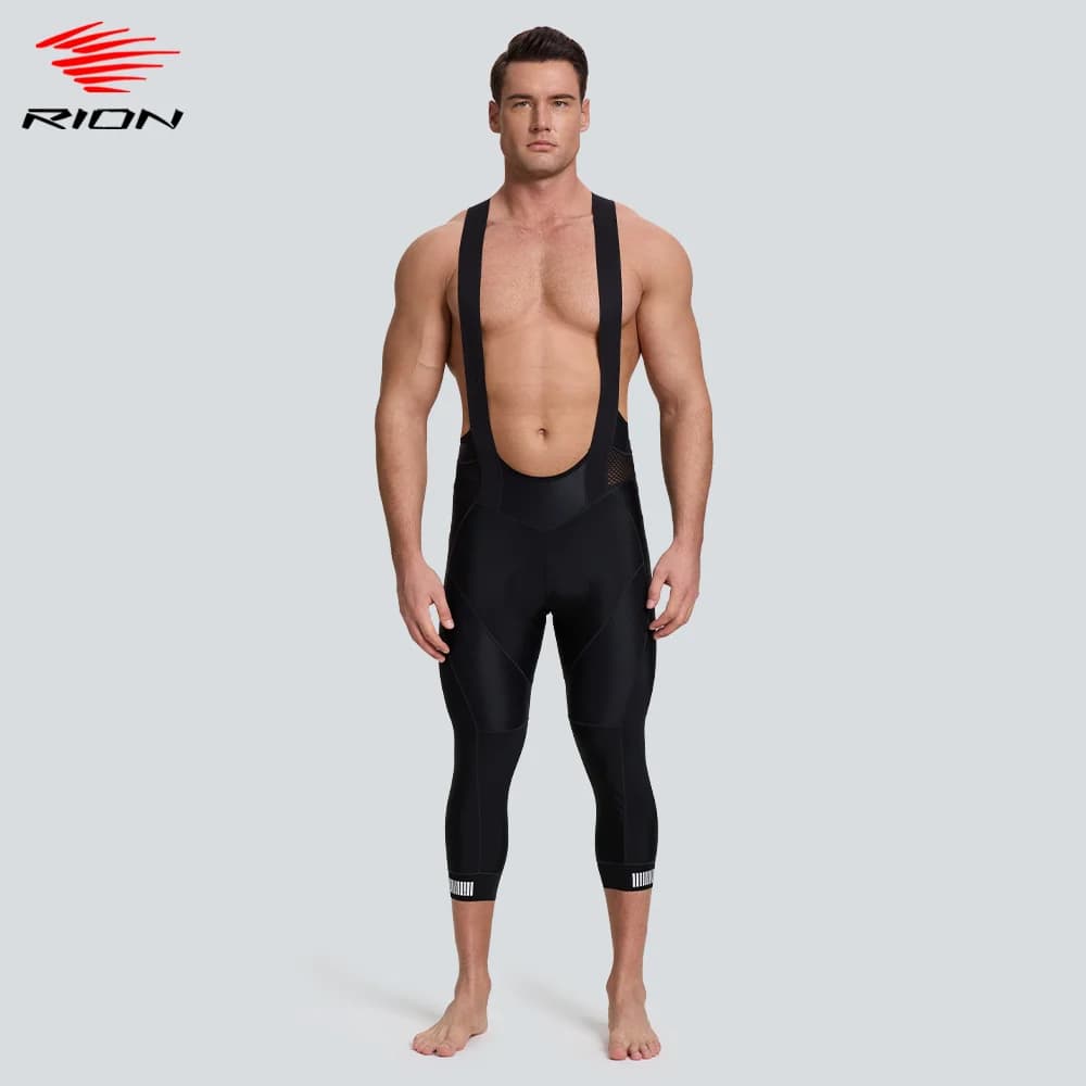 RION MTB Cycling Shorts Man Mountain Bike Motorcycle Clothing 3/4 Bib Footwear Padded Bicycle Pants Outdoor Turn 5H Fast drying