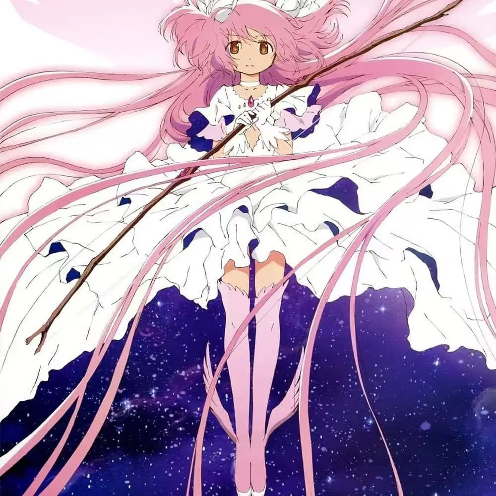 Set Cosplay Madoka Kaname Dea, Costume Anime Puella Magi Madoka Magica