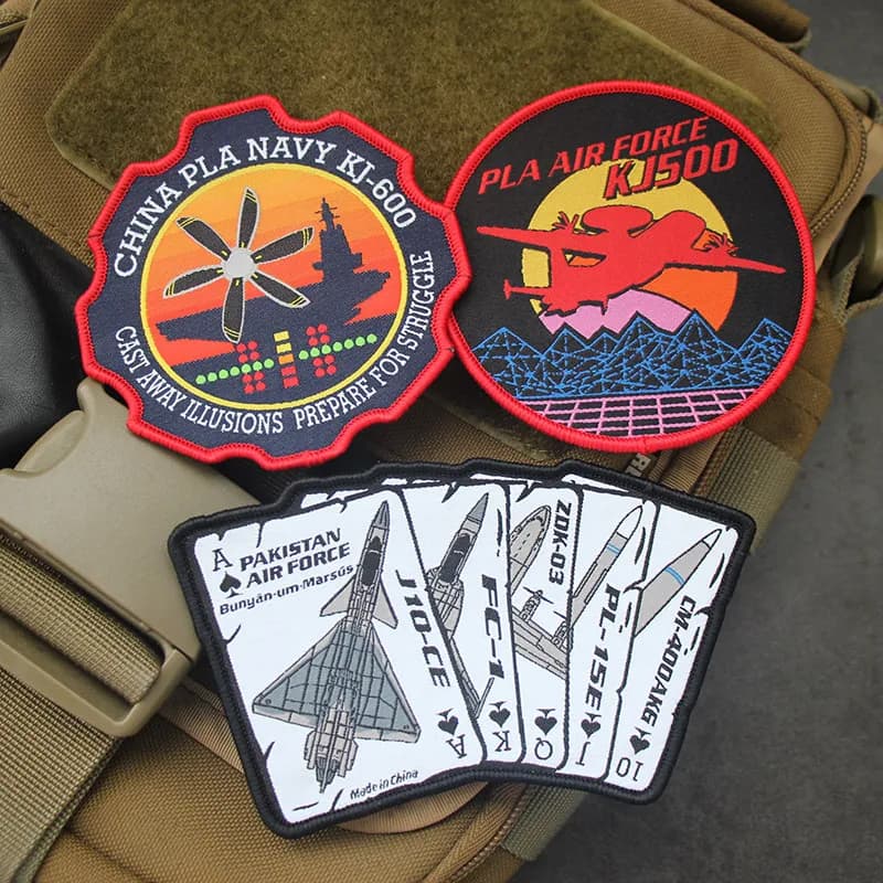 New Product PAF Copper Wall and Iron Barrier Operation Patch Logo Armband Tactical Morale Jacket Backpack Hook and Loop Patch