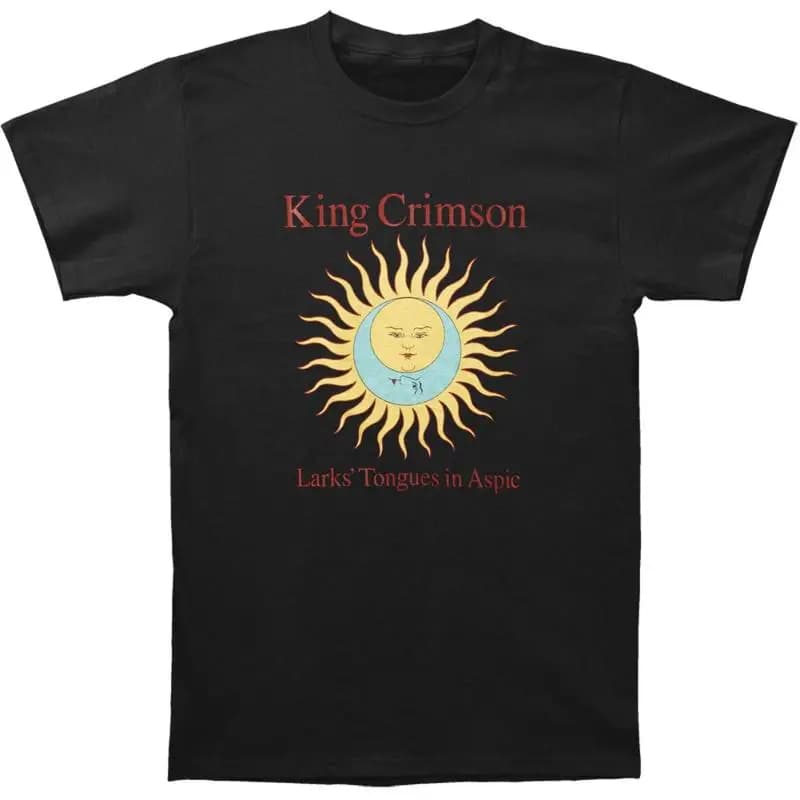 Men's T-shirt King Crimson Larks' Tongues in Aspic Black with XXX Large text