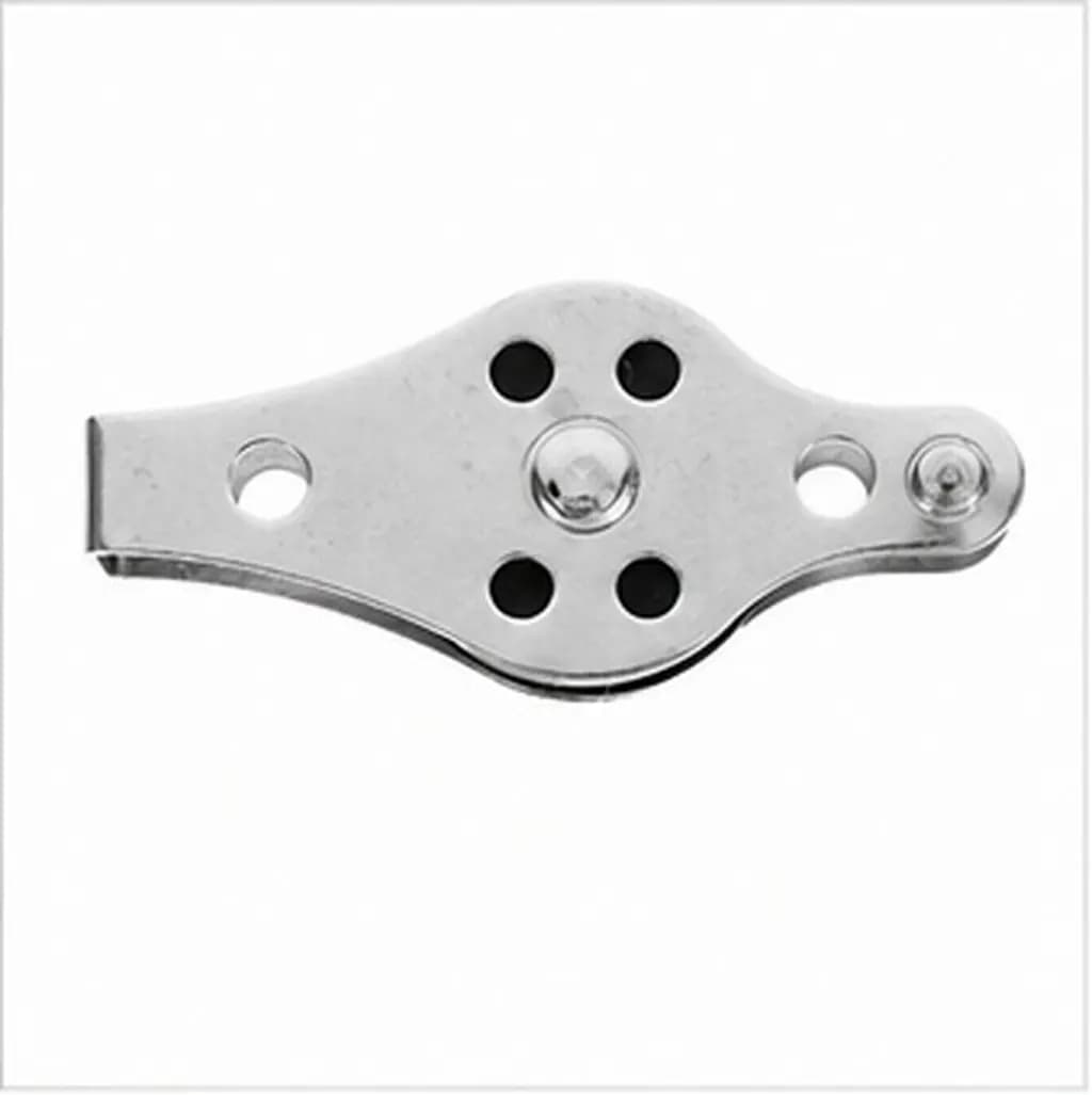 2Pcs Stainless Steel Sailboat Pulley Heavy Duty Marine Hardware Kayak Accessories Canoe Rope Pulley Wheel Kayak Oar Accessories