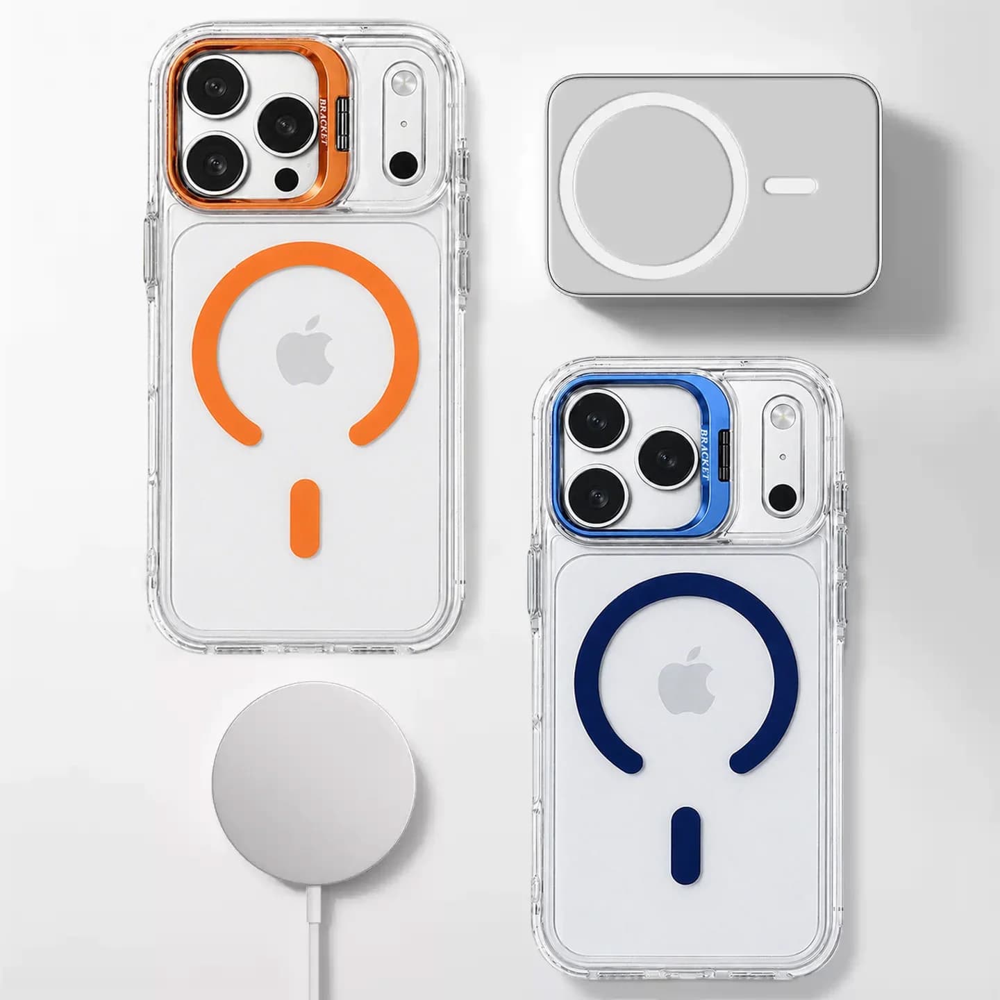 Flip up lens holder phone case suitable for iPhone 17 16 15 14 Plus 13 12 11 Pro Max Air for Magsafe magnetic protective cover