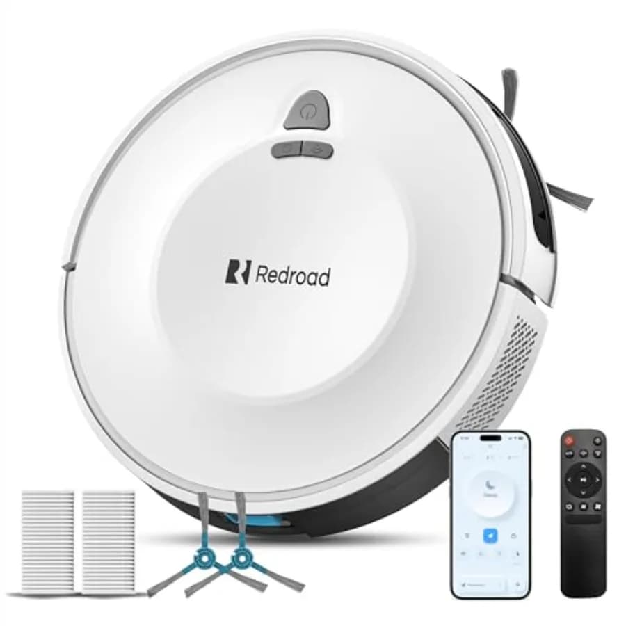 Robot Vacuum Cleaner 10KPa with Navigation Lidar and Mapping, Avoidance Obstacles, 150 Minutes of Autonomy, Automatic Refill for Home