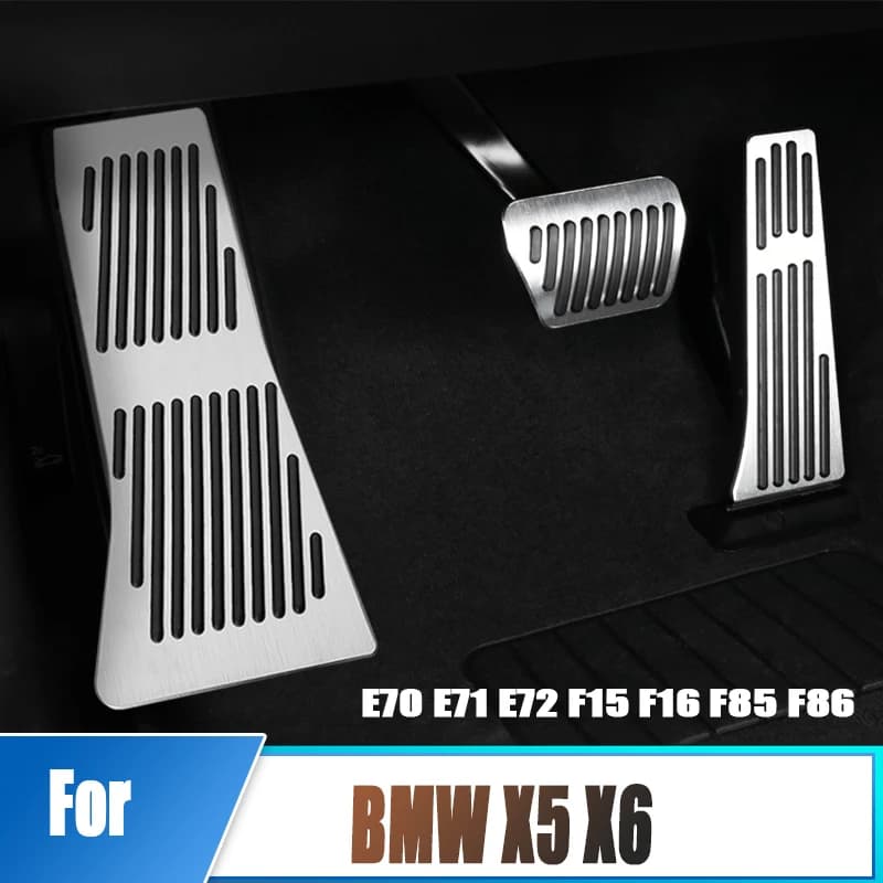Per BMW X5 X6 E70 E71 E72 F15 F16 F85 F86 Auto Pedale Kit Acceleratore Pedale del Freno Resto Pedali Decorazione di Interni Accessori