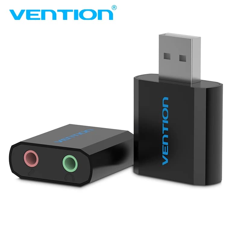 Vention Mini USB Sound Card scheda Audio da USB a 3.5mm Femal scheda Audio esterna con adattatore per microfono auricolare per altoparlante Laptop PC PS4