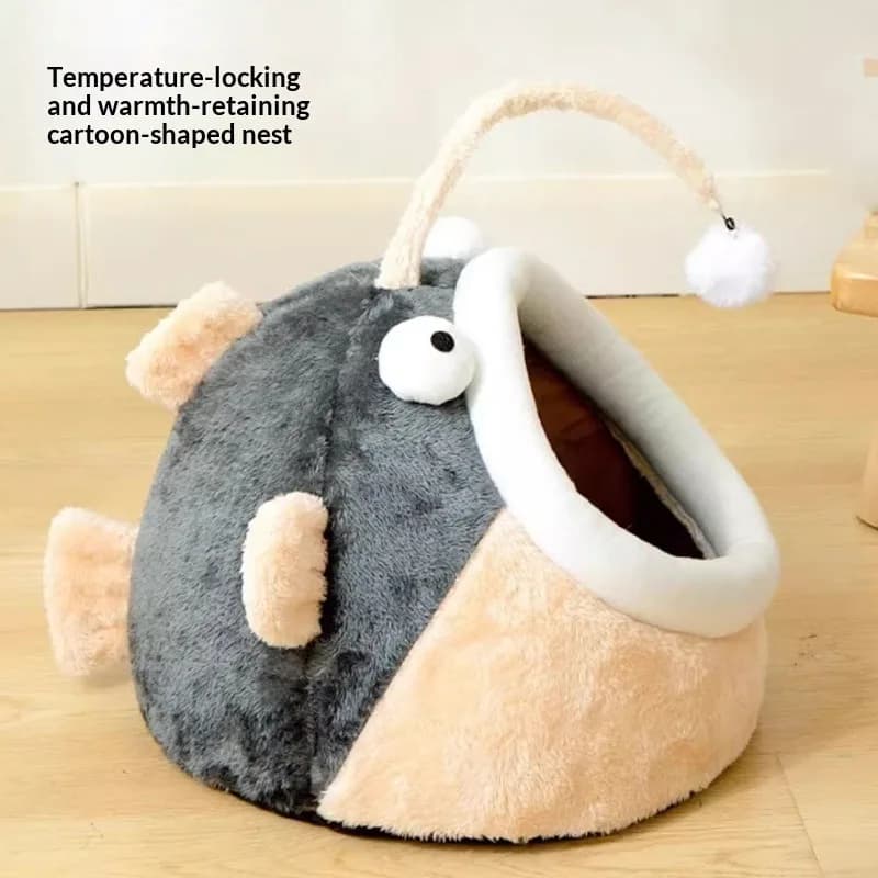 Cat Bed Winter Warm Enclosed Pet Nest for Kittens All Season Universal Cat House Pet Supplies Dog Bed