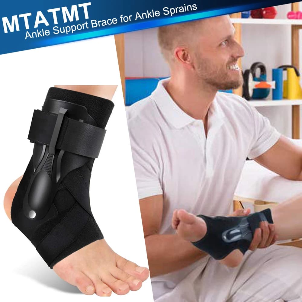 Supporto per Caviglia Sportivo, Fascia Compressiva per Distorsioni, Calze di Supporto per Fascite Plantare, per Basket, Calcio, Pallavolo