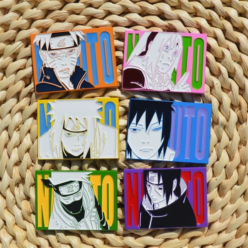 Spille e Ciondoli Kakashi Uchiha Sasuke Anime NARUTO, Distintivi in Metallo, Spille Manga per Borsa, Zaino, Abbigliamento, Risvolto, Cosplay, Regalo, Decorazione