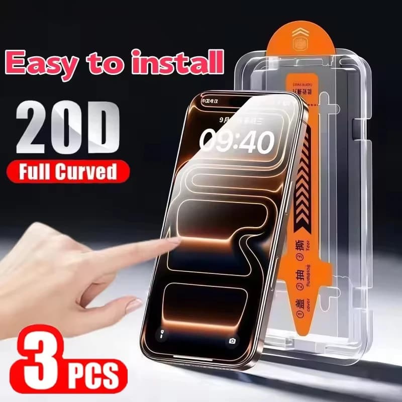 1-3 Pezzi Pellicola Protettiva 8K HD con Rivestimento Oleofobico Facile da Installare per iPhone 17 Pro 17pro iPhone17pro Vetro Temperato Protettivo