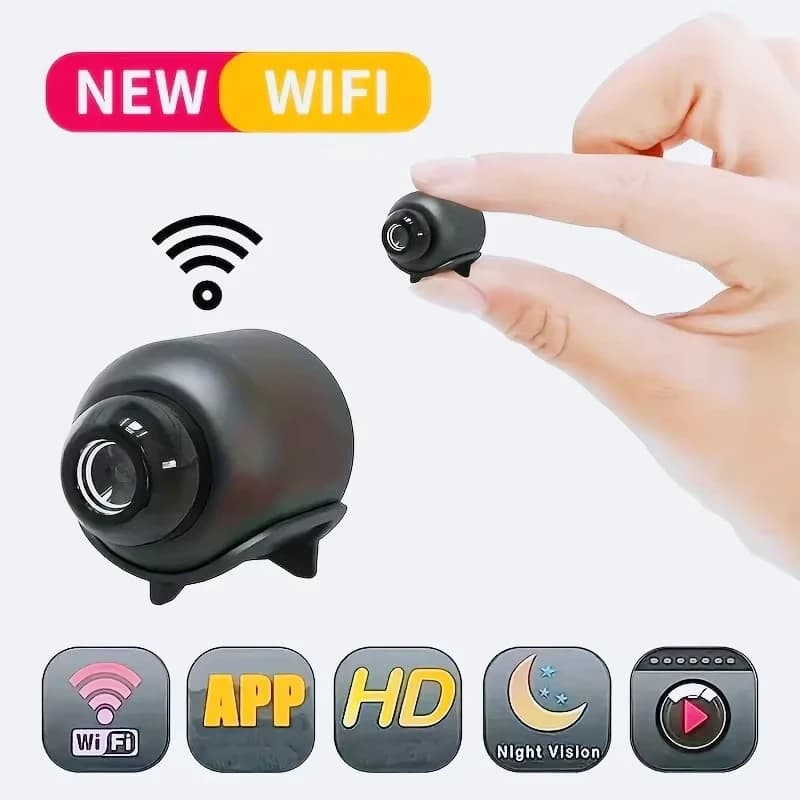 Mini telecamera WiFi 1080P HD Sicurezza interna Sorveglianza di sicurezza Baby Monitor Videocamera per visione notturna Telecamera IP Registratore audio video