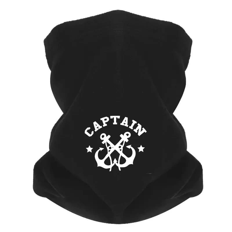 Capitano con ancore e simboli stellari Uomo Sciarpa antivento Maschera Ghetta per il collo Cappello Berretto da donna Copricapo Outdoor Mantieni caldo l'inverno Multi