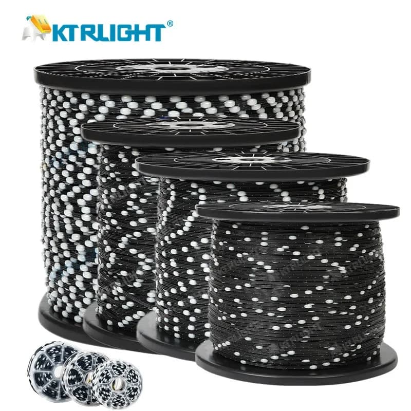 Stringa di luce pixel LED nera DC5V/12V a 3 pin WS2811 RGB stringa di luce programmabile atmosfera natalizia luce stringa di luce natalizia