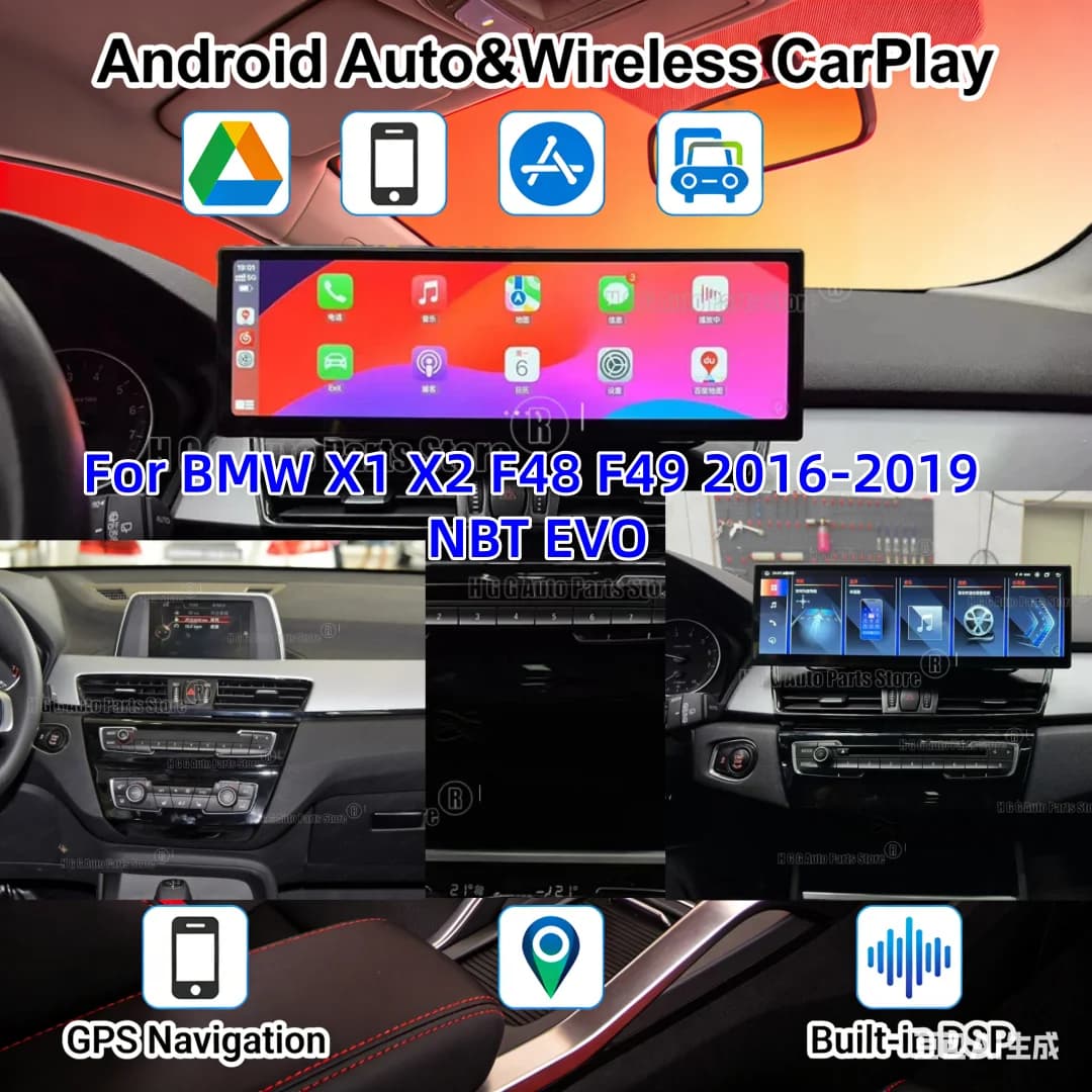 Autoradio CarPlay Android Auto RHD 14.9" per BMW X1 X2 F48 F49 2016-2019 NBT EVO GPS Navigazione Lettore Multimediale Bluetooth