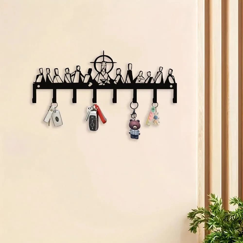 Decorazione da parete in metallo – Quadro su piastra in alluminio e ferro, decorazione moderna 3D per la casa, ornamento da appendere a parete per soggiorno e camera da letto