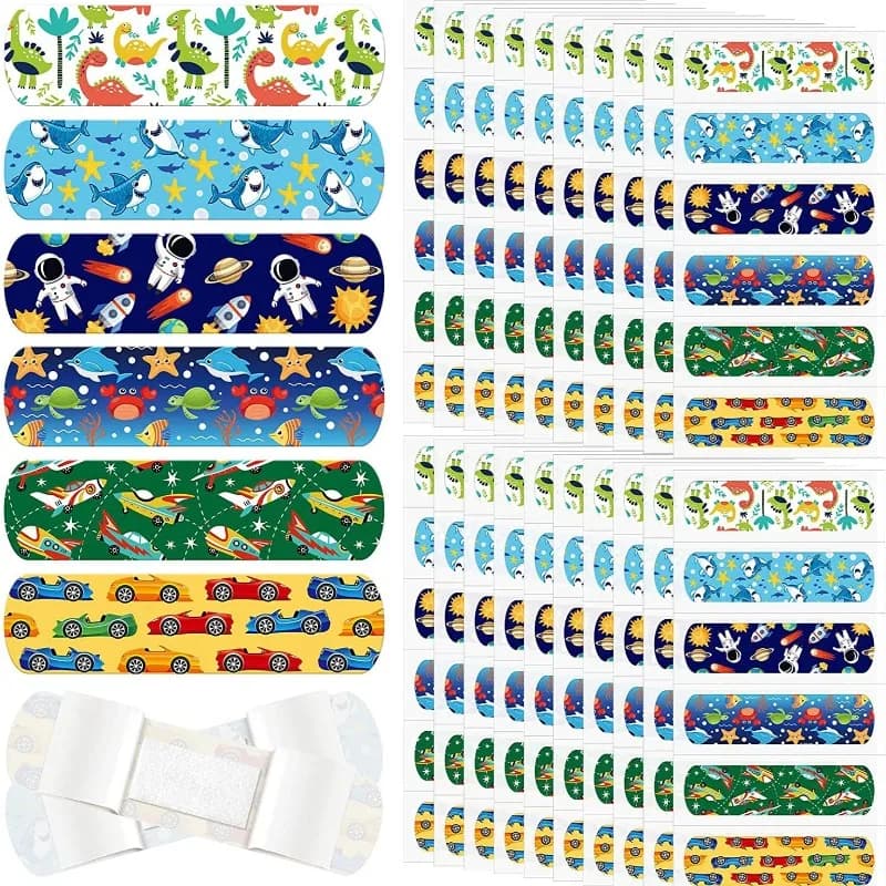 60 pz/set Cartoon Ragazzi Cerotto Cerotto Kawaii Ferita Patch Dito Pelle Medicazione Strisce di Primo Soccorso Bende Adesive Woundplast