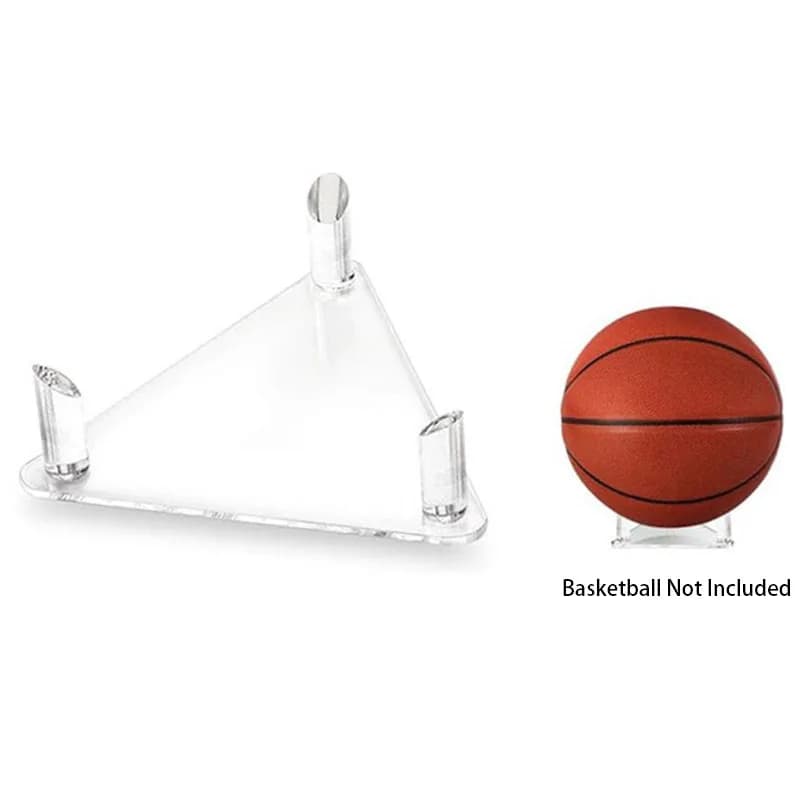 1 Piece Acrylic Ball Stand Display Holder Transparent Sports Ball Storage Rack For Football Basketball Volleyball Soccer
