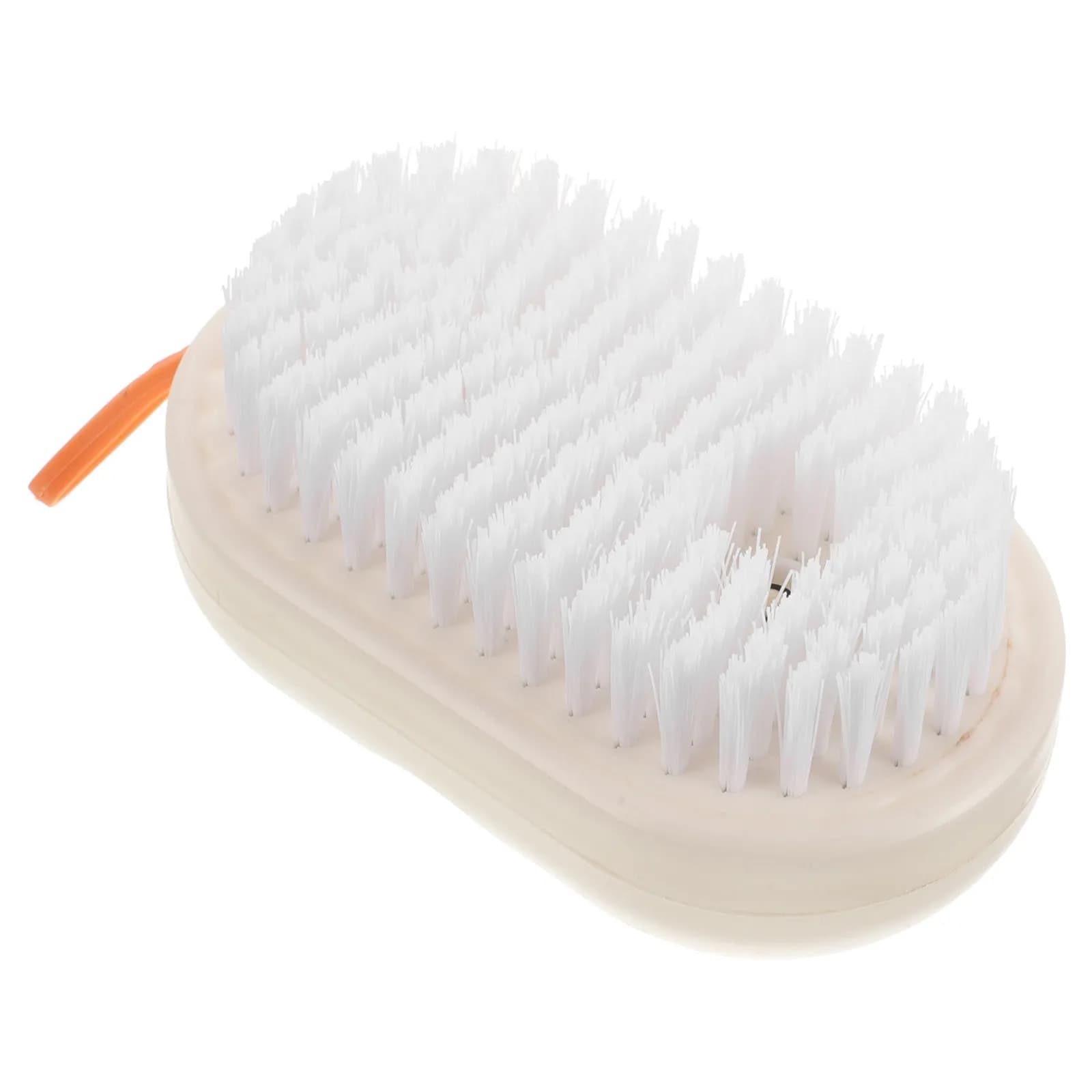 Spazzola per la pulizia delle scarpe con serbatoio integrato per liquidi, setole morbide, manico allungabile, multifunzionale per sneaker, lavaggio e vestiti.