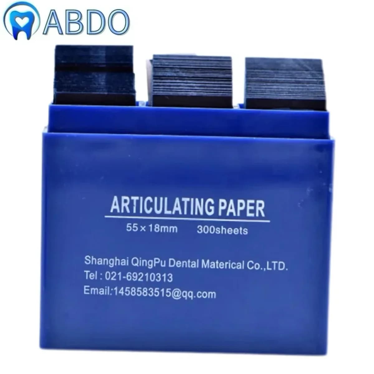 300 pcs 55*18mm dentist tooth care material whitening tool dental articulation paper stripes blue dental laboratory products oral tool