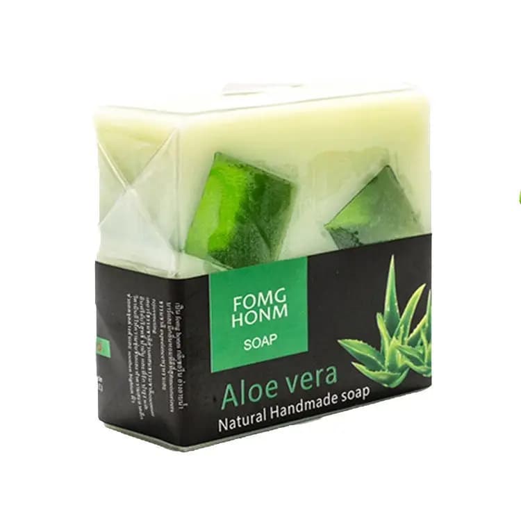 1/3/5 pezzi di sapone naturale all'aloe fatto a mano, idratante, sbiancante, con oli essenziali naturali, sapone detergente per il viso, prodotti per la pulizia del viso