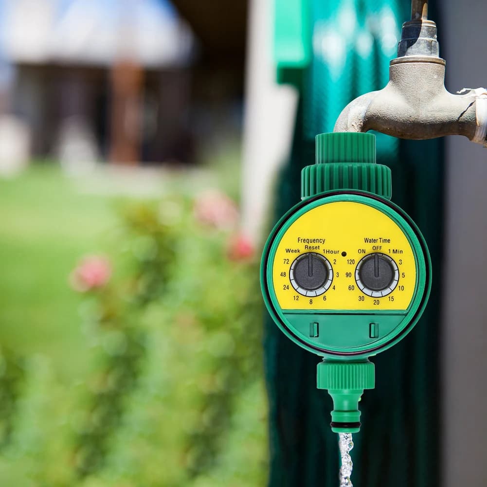Garden Water Irrigation Controller 3/4 Inch Thread Automatic Irrigation Tempers 15mm Pipe Connector Battery Powered Gardening Equipment