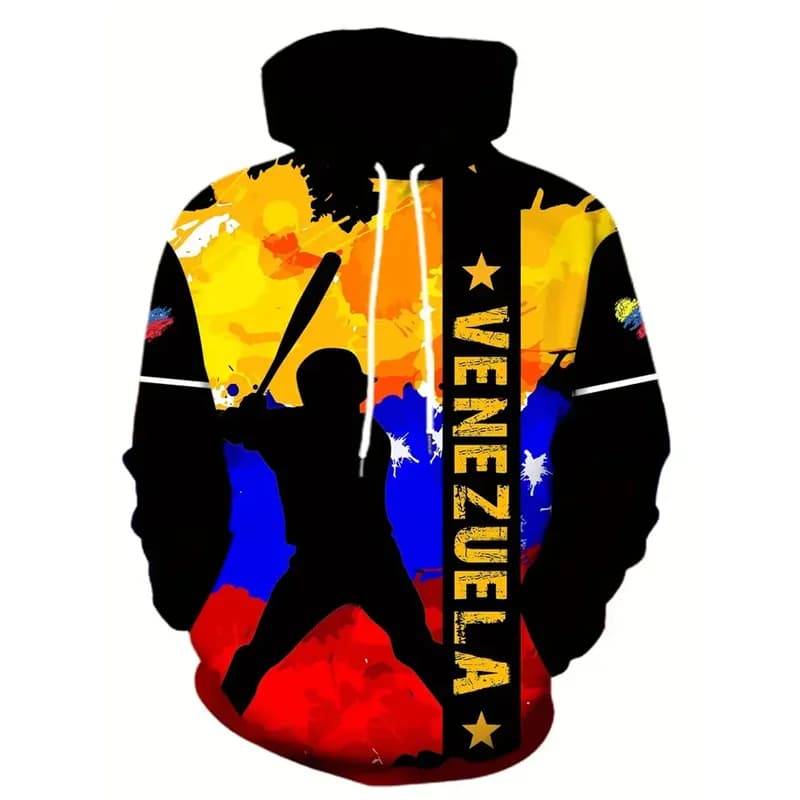 Venezuela Colombian flag hoodie for men fashion 3D printed brazil flag sweatshirt with hood kids fall Street Sports pullover