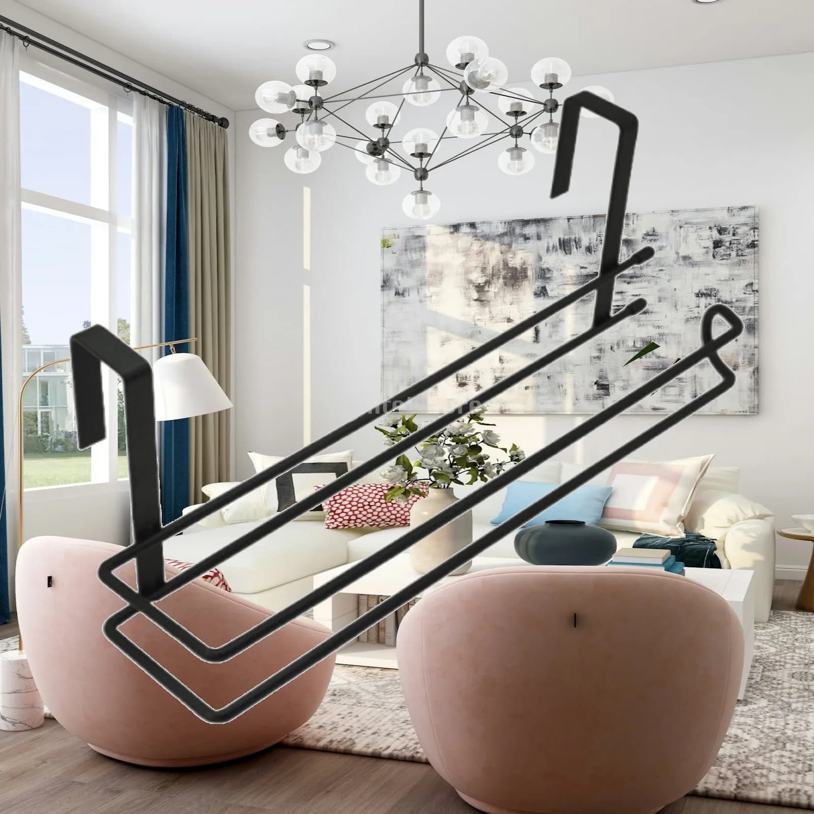 Roll Paper Towel Holder Vertical Mount Metal Dispenser Easy Hanging for Kitchen Toilet Storage