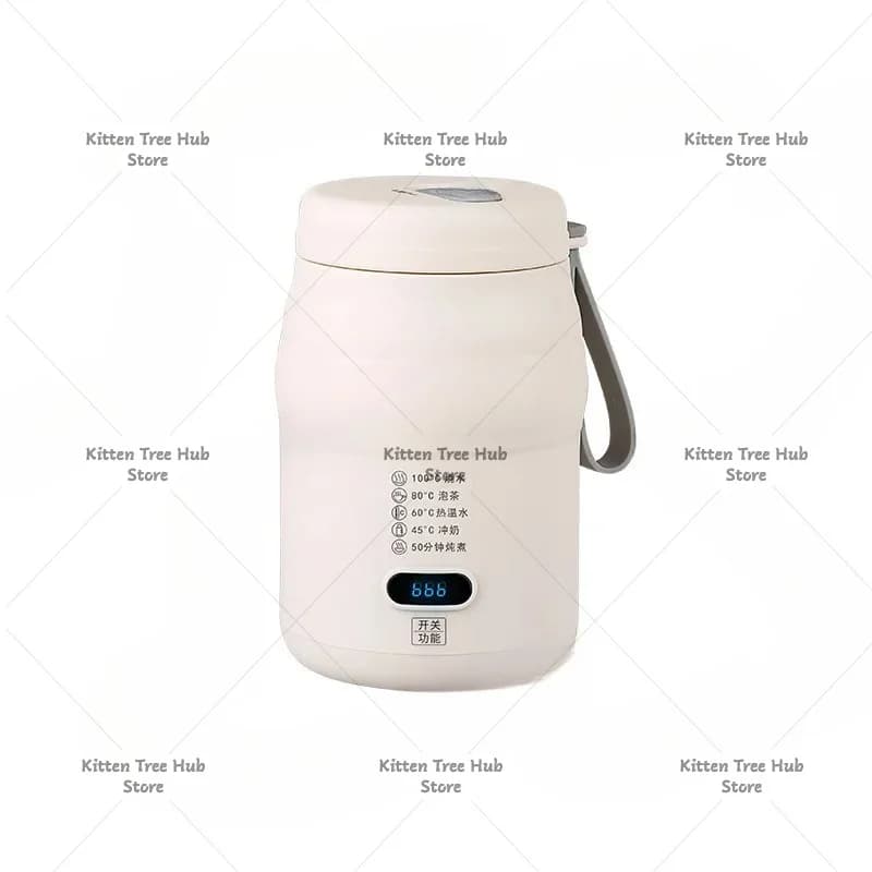 Portable Mini Electric Heating Cup Small Kettle Electric Stewing Cup Travel Heating Cup