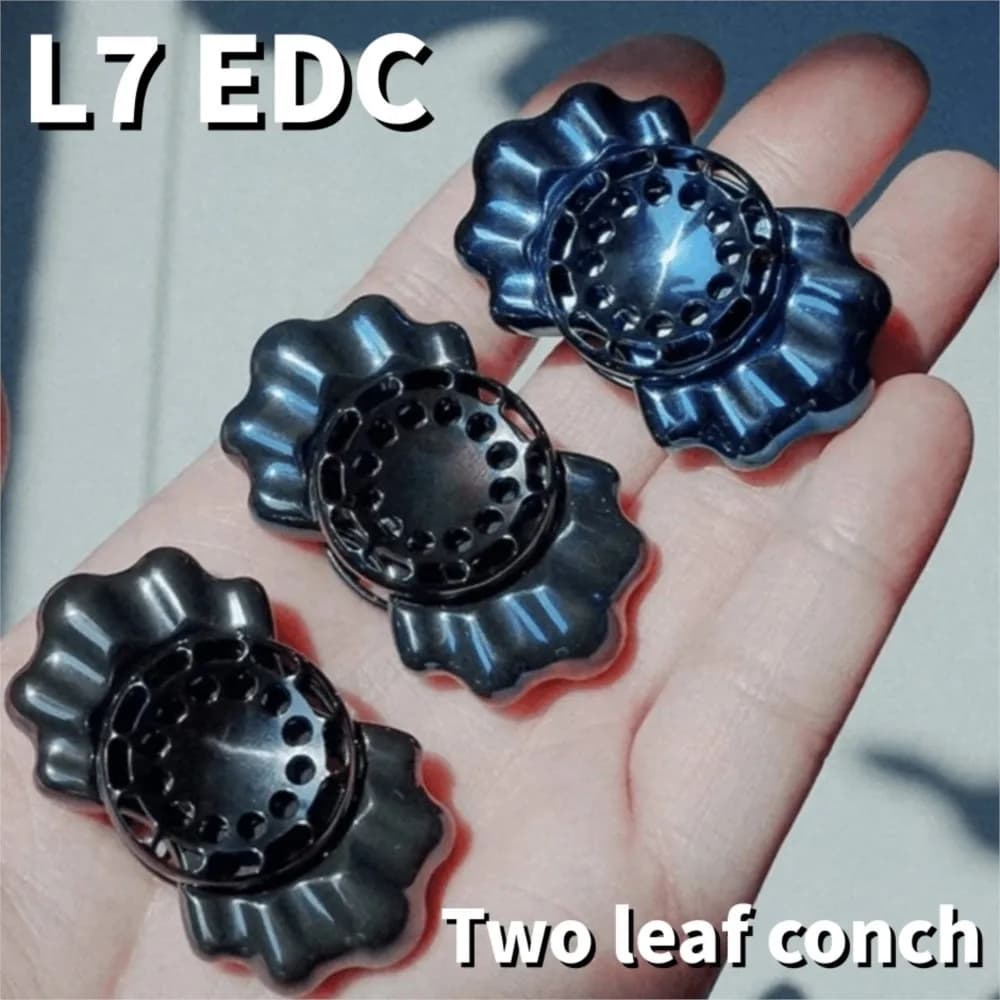 L7 EDC Due Foglie Conch Fidget Spinner Disegni Originali Agitarsi Giocattoli Per Adulti Alleviare L'ansia Gadget Fidgeting Spinner Gyro