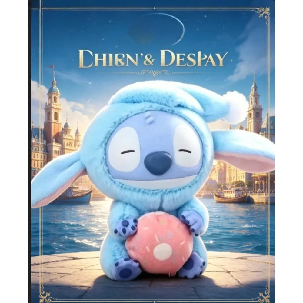 2026 Stitch Plush Doll Surprise Box Series "Eat Before Sleeping" Vinyl Hanging Bag Cute Toy 6-Piece Mystery Gift Pack