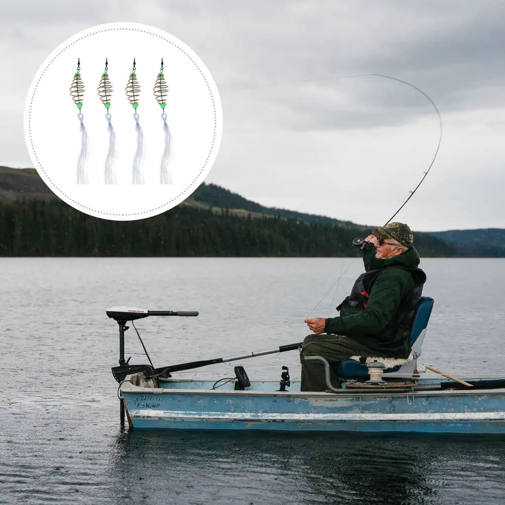 4Pcs Fishing Net Exquisitely Crafted Wear-Resistant Professional Fish to Carry Labor-Saving Waterproof Fishing Mesh