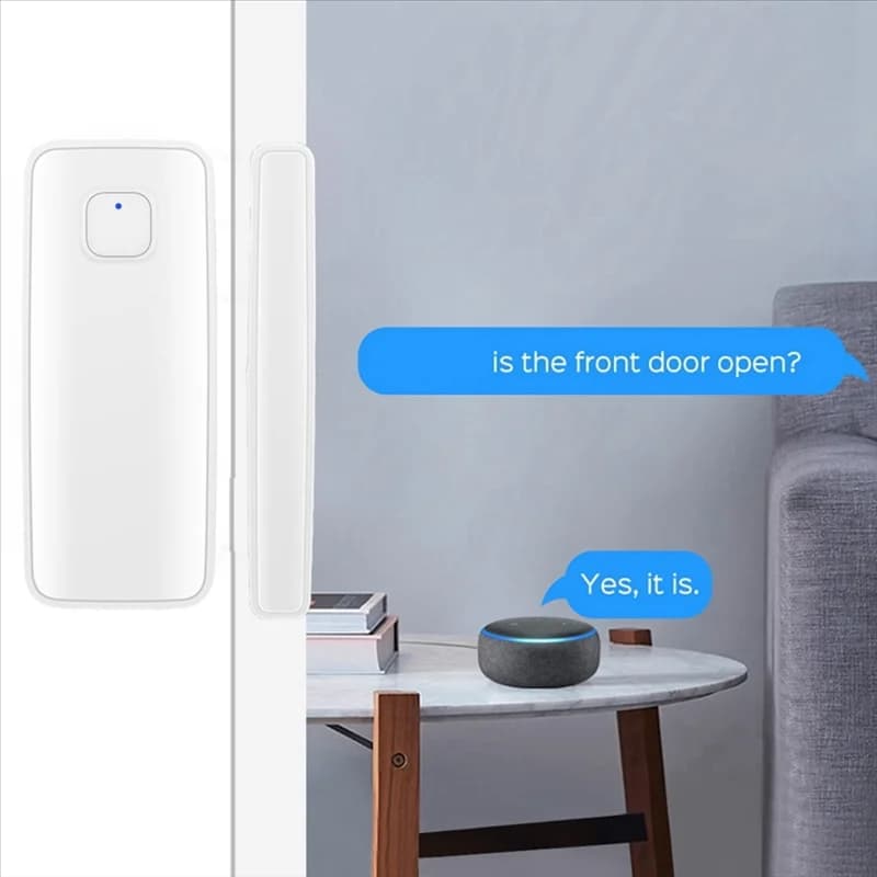 Allarme magnetico per porta APPLIA-Tuya, allarme antifurto, APP WIFI Promemoria apertura magnetica porta Allarme remoto Durevole Facile installazione