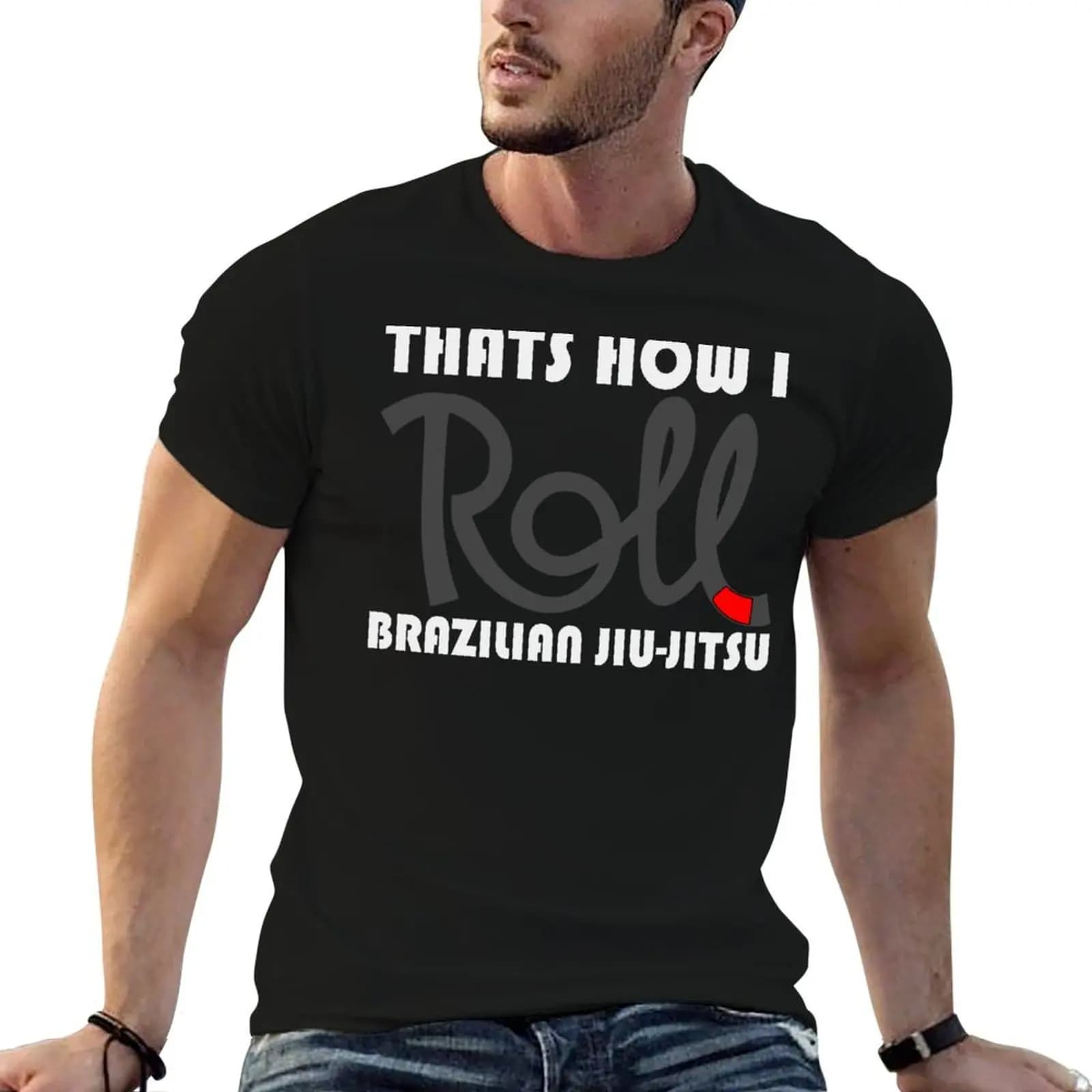BJJ - That's How I Roll - Black Belt T-Shirt Lightweight Running Sports T-Shirt