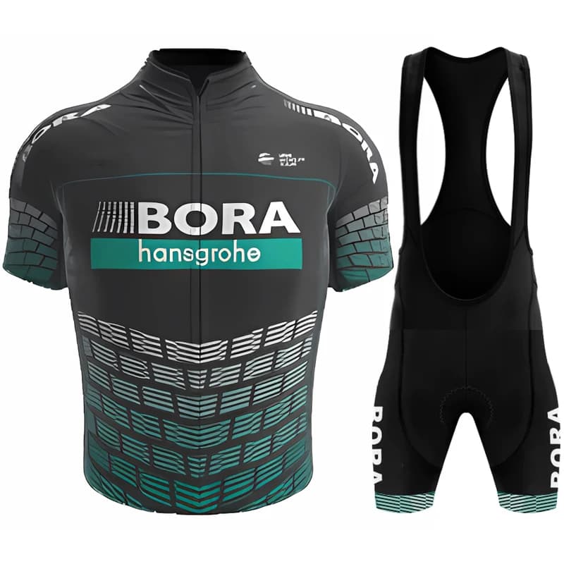Abbigliamento da Ciclismo per Uomo, Set Sportivo UCI BORA ALPECIN, Maglia da Bici da Strada, Pantaloni, Giacca con Gel, Pantaloncini, Abbigliamento MTB