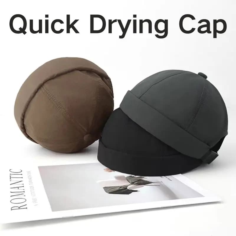 Cappello da pesca traspirante ad asciugatura rapida Cappelli da uomo e da donna sottili senza tesa Cappelli di anguria Cappelli da lavoro americani da uomo alla moda