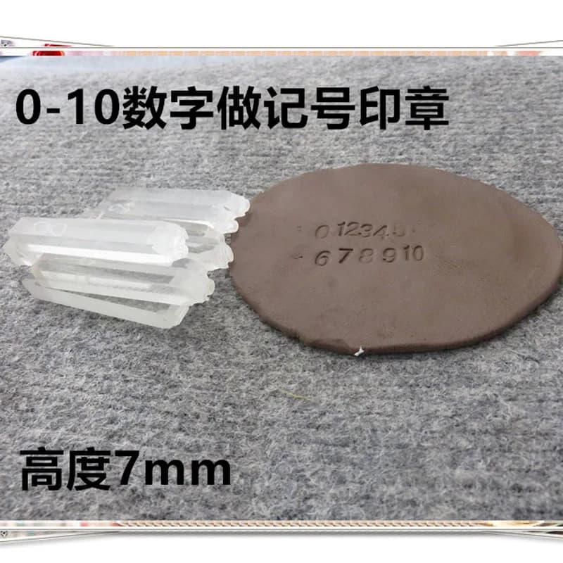 Acrylic Tea Pot Teapot Pottery Number Making Tools Set Kits For Clay Stamp