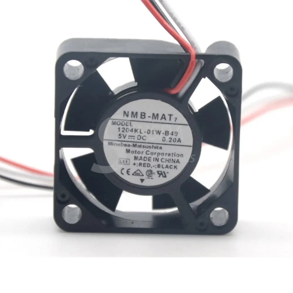Ventola da 30mm per NMB 1204KL-01W-B49 x 10mm 5V 0.20A, Mini Ventola Assiale per Raffreddamento Laptop e Hard Disk, Doppio Cuscinetto a Sfera