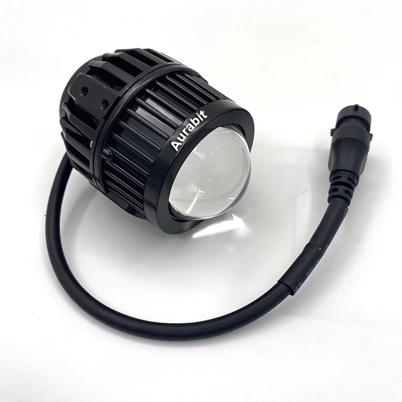 Faro fendinebbia a LED da 2 pollici, bicolore, con lente mini proiettore a doppia cupola, 6000K 7000K, laser bianco, per conversione fari auto, impermeabile IP67
