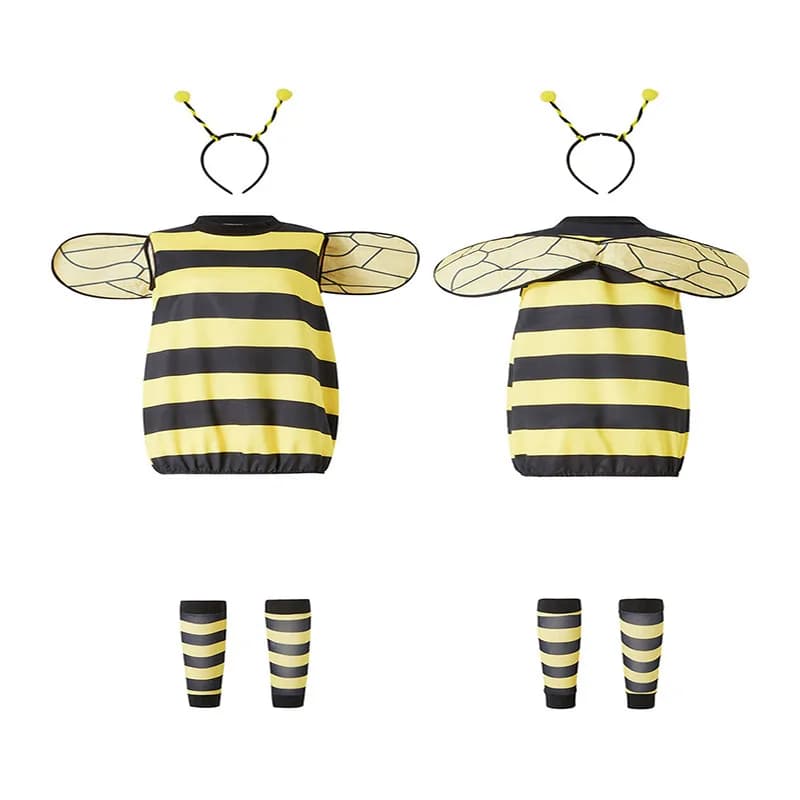 Set Costume da Coccinella e Ape per Halloween, per Adulti e Bambini, Outfit per Feste in Maschera