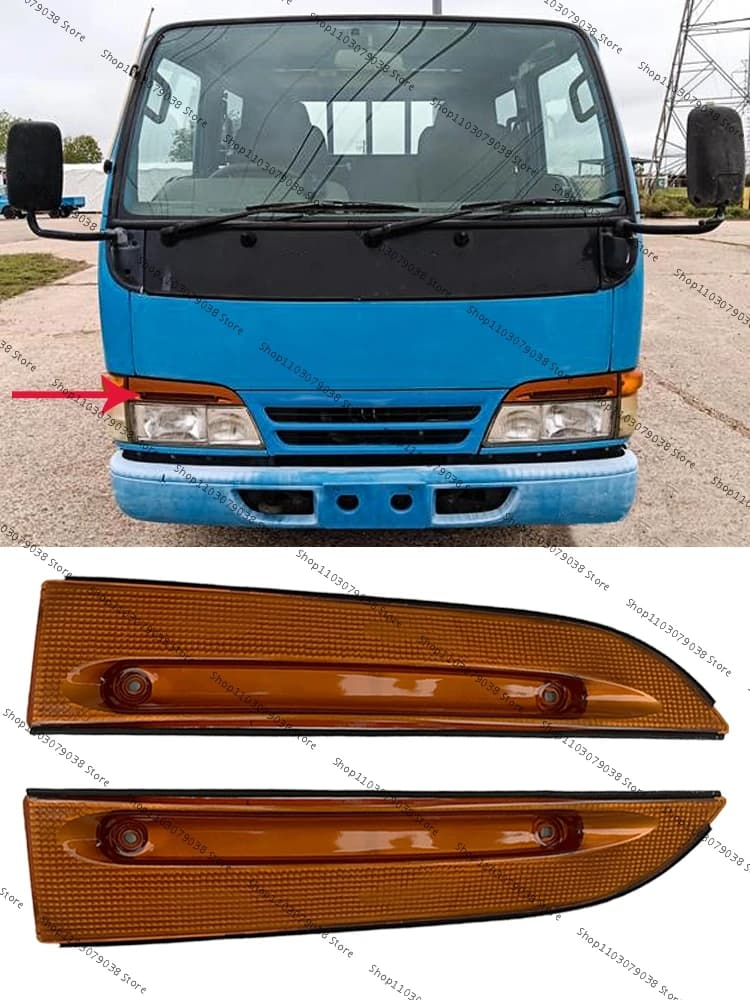 For Isuzu ELF NHR NKR NPR Truck 100P Front bumper Light Eyebrow Cover Headlight Eyebrow Cover Cover