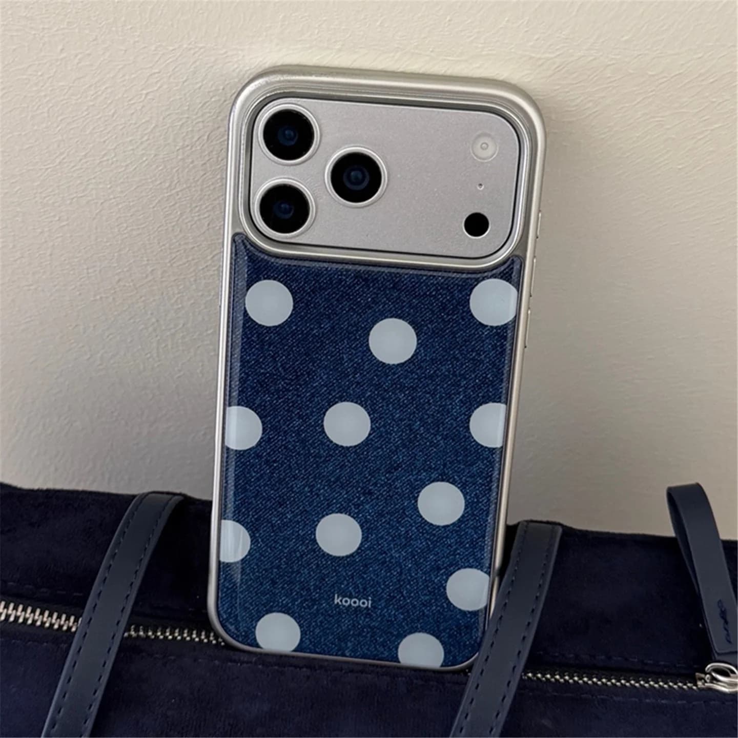 Custodia protettiva personalizzata in denim a pois anti-caduta per iPhone 7 Pro, 6 Pro Max, compatibile con i nuovi modelli 7, 5, 4