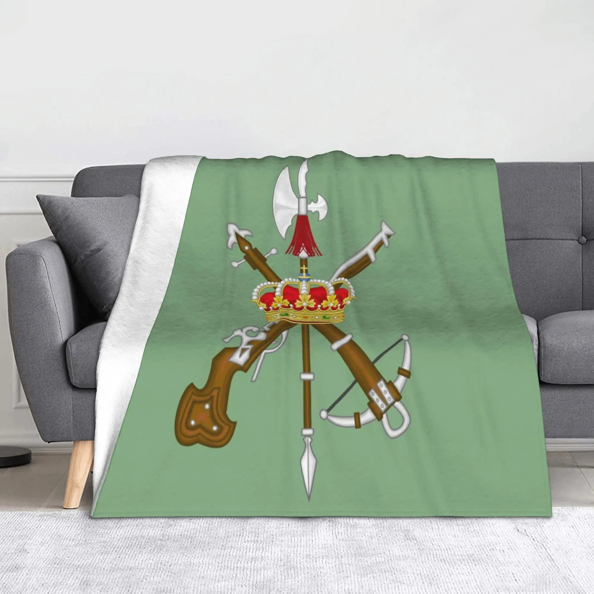 Guardia civile Spagna Coperte Legione spagnola Flanella Coperte da tiro Estate Aria condizionata Decorazione Copriletto caldo ultra morbido