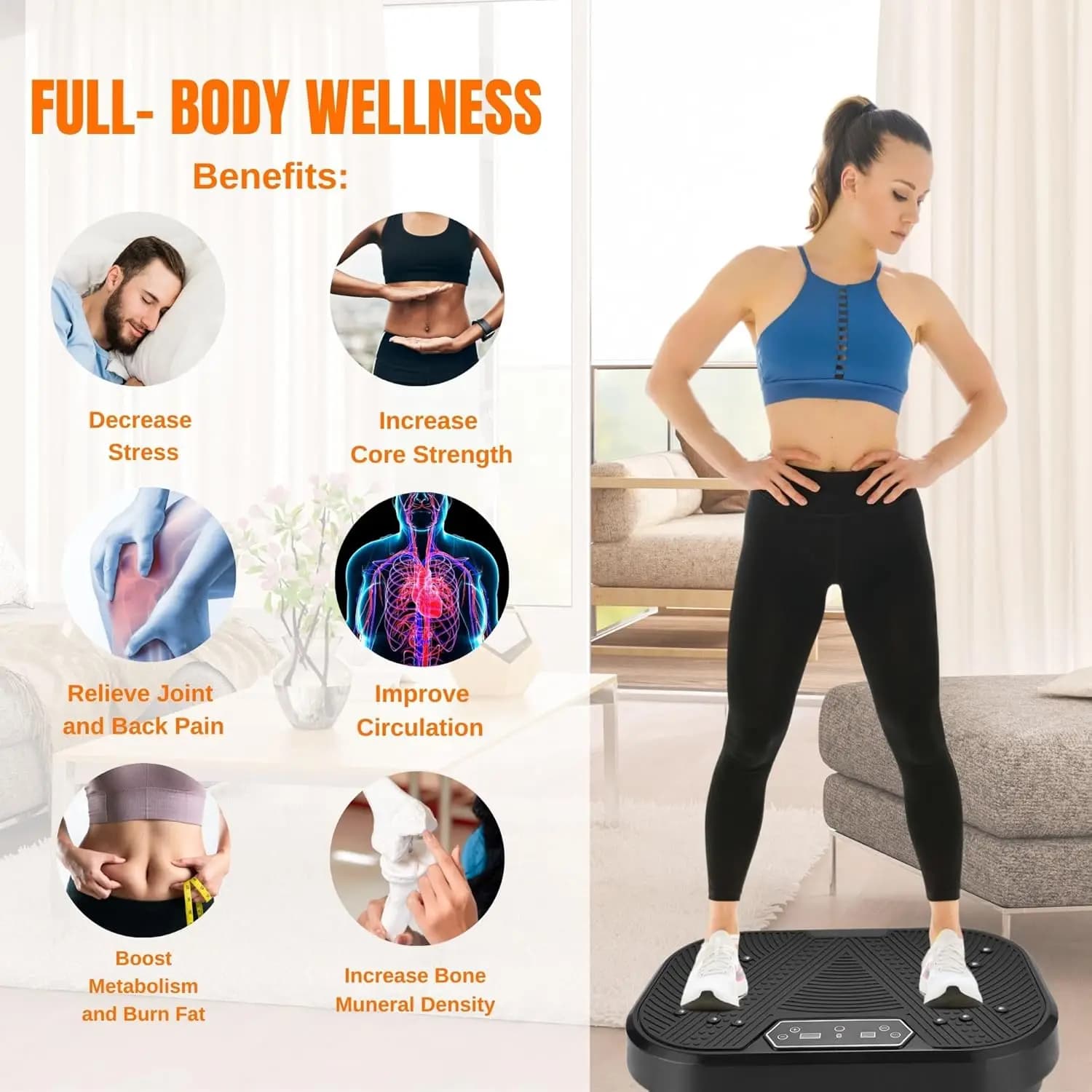 Vibration Plate for Lymphatic Drainage Weight Loss Body Shaping Fitness Platform