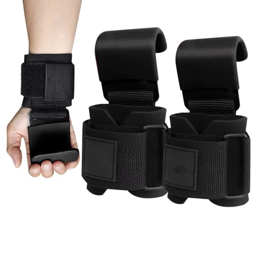 1/2-piece lifting hook wrist strap support for grip fitness gloves for lifting tough traction for men and women fitness equipment gym