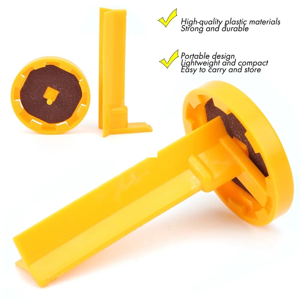 Set Professionale di Stecche da Biliardo in Plastica Leggera, Strumento di Riparazione per Stecche da Biliardo, Morsetto per Puntali Giallo, Manutenzione Stecche da Pool
