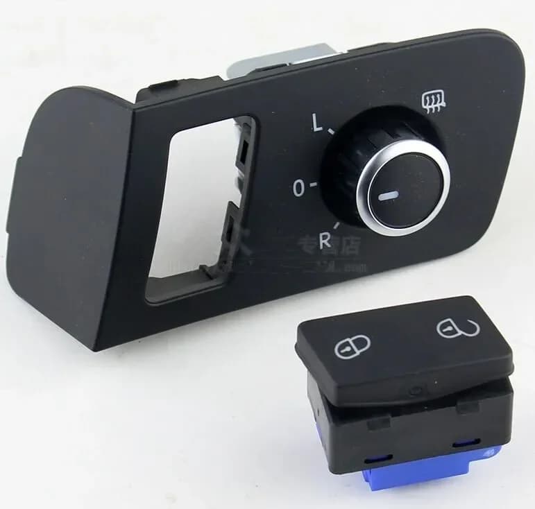 Manopola di regolazione specchietti elettrici e interruttore blocco porta originali per VW Touran Caddy 1T1959565F 1T1959565K