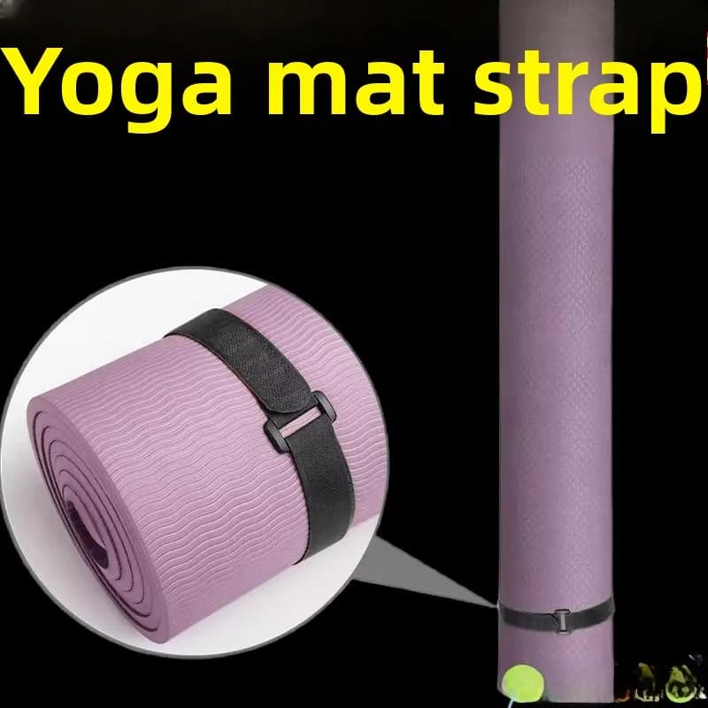 Portable Elastic Strap for Yoga Mat, Magical Fissure, Easy to store, Fitness Equipment, Brand Blue Valley