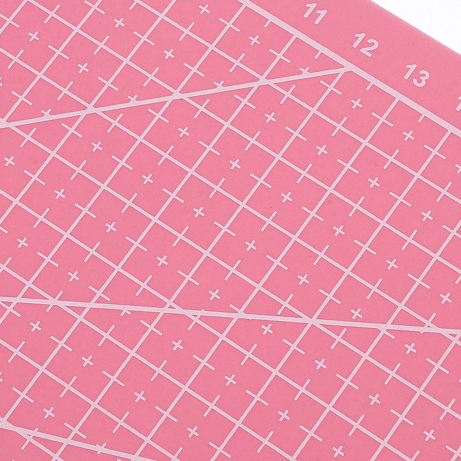 2 Pezzi Tappetino da Taglio A5 Bifacciale Autoriparante in PVC per Cucito, Fai da Te, Scrapbooking con Misurazioni Precise a Griglia, Rosa