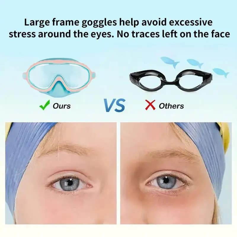 Nose Eyelets Anti-offocation Children's swimwear Anti-fogment Loss-proof Comfort-fit Adjustable Loss-proof Clear vision