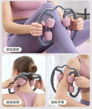 Ring clamp shank massager multi-functional muscle relaxation elimination foam axis massage stick roller leg slimming artifact