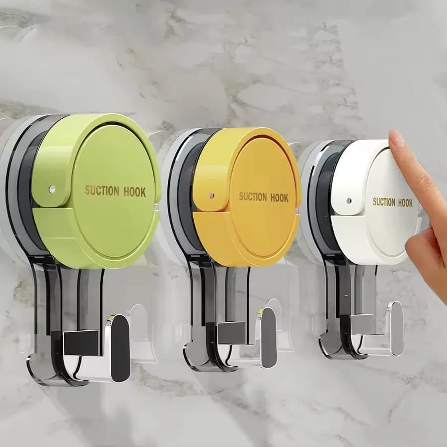 1/3PCS Suction Cup Hook Reusable Stronge Vacuum Bathroom Suction Cup Hooks Waterproof Towel Rack Clothes Hanger Hook Accessor